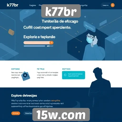 Experiência do usuário no site k77br
